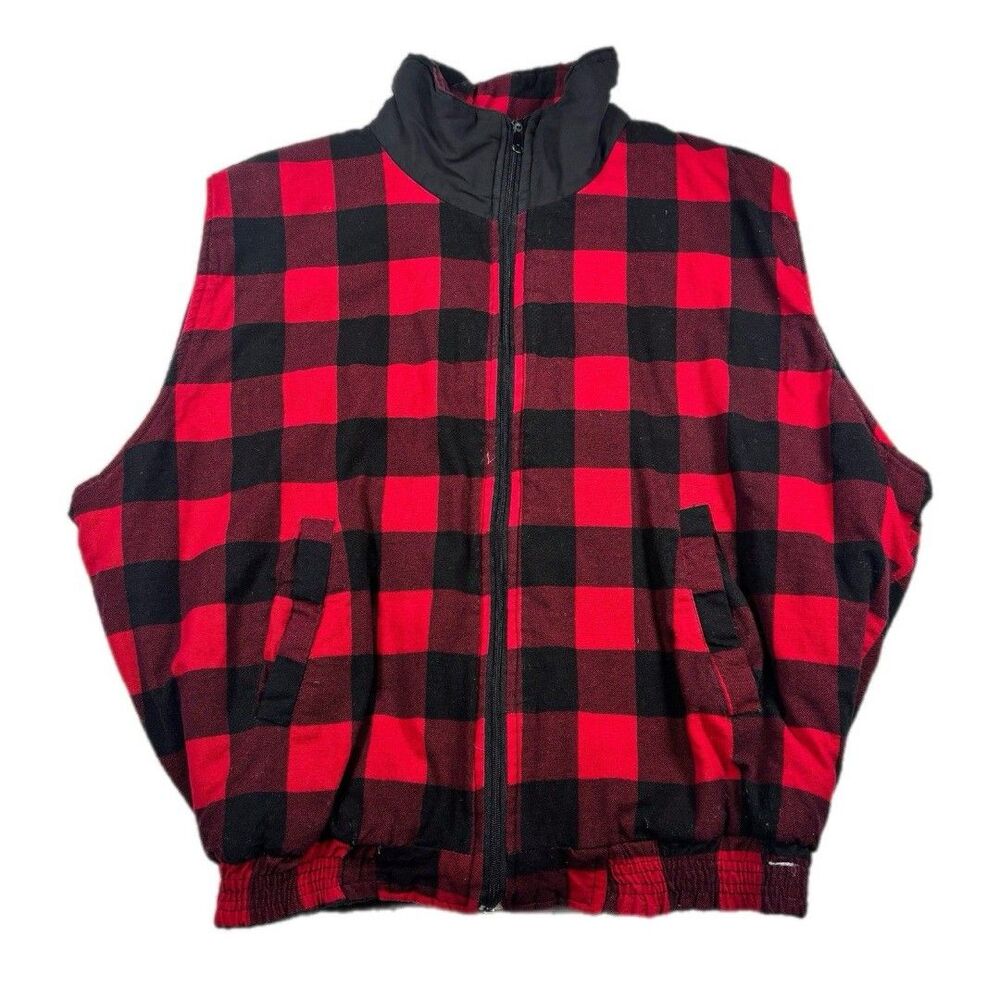 Fashion Force Reversible Flanel Plaid Vest Size XL